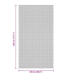 Tapis de sol de camping anthracite 4,5x2,5 m