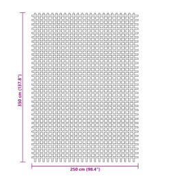 Tapis de sol de camping bleu 3,5x2,5 m