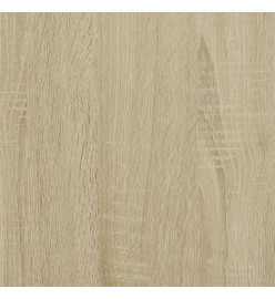 Table basse chêne sonoma 80x55x40 cm bois d'ingénierie