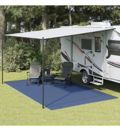 Tapis de sol de camping bleu 5x3 m