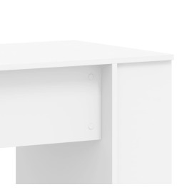 Bureau blanc 140x50x75 cm bois d'ingénierie