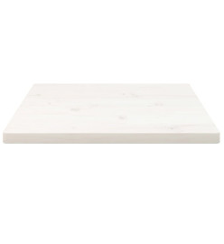 Dessus de table blanc 50x50x2,5 cm bois de pin massif