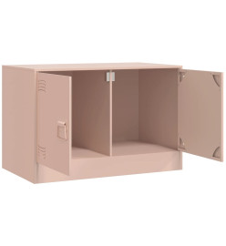 Meubles TV 2 pcs rose 67x39x44 cm acier