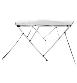 Toit bimini à 4 arceaux parois latérales 243x(185-198)x137 cm