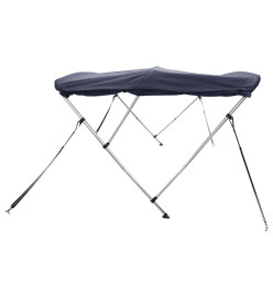 Toit bimini à 4 arceaux parois latérales 243x(185-198)x137 cm