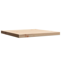 Dessus de table 40x40x2,5 cm carré bois de pin massif