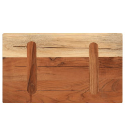 Dessus de table 60x40x3,8 cm rectangulaire bois massif d'acacia