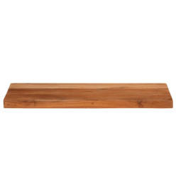 Dessus de table 40x20x3,8 cm rectangulaire bois massif d'acacia