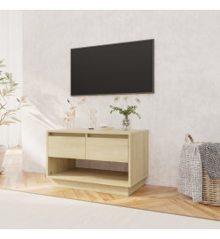 Meuble TV Chêne Sonoma 70x41x44 cm Aggloméré