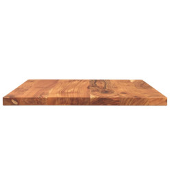 Dessus de table 60x50x2,5 cm rectangulaire bois massif d'acacia