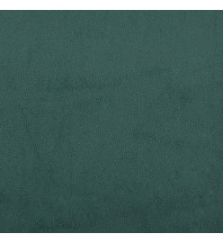 Lit avec matelas vert foncé 90x190 cm velours