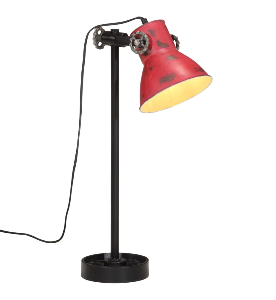 Lampe de bureau 25 W rouge délavé 15x15x55 cm E27