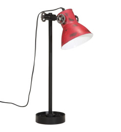 Lampe de bureau 25 W rouge délavé 15x15x55 cm E27