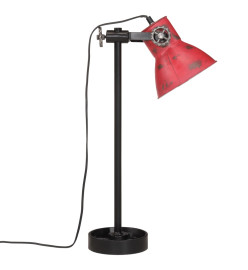 Lampe de bureau 25 W rouge délavé 15x15x55 cm E27