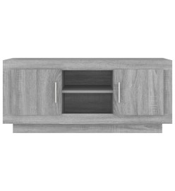 Meuble TV sonoma gris 102x35x45 cm bois d'ingénierie