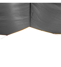 Bâche de camping gris et orange 400x294 cm imperméable