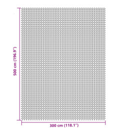 Tapis de sol de camping crème 5x3 m