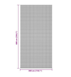 Tapis de sol de camping vert 6x3 m