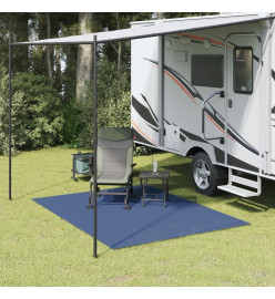 Tapis de sol de camping bleu 2,5x2 m