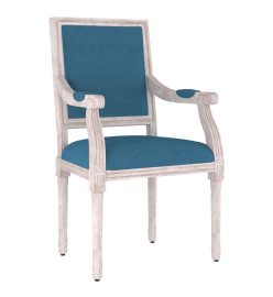 Fauteuil bleu 54x59x99 cm velours