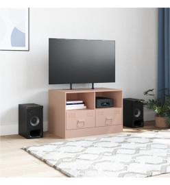 Meuble TV rose 67x39x44 cm acier