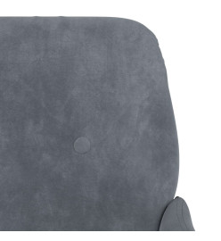 Banc Gris foncé 108x79x79 cm Velours