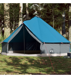 Tente familiale tipi 12 personnes bleu imperméable