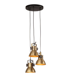 Lampe suspendue 25 W laiton antique 30x30x100 cm E27