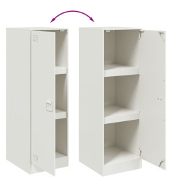 Buffet blanc 34,5x39x107 cm acier