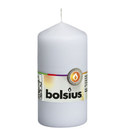 Bolsius Bougies pilier 10 pcs 120x58 mm Blanc