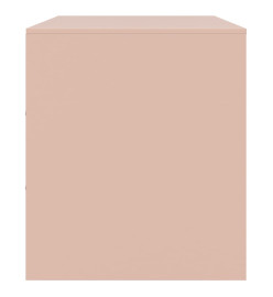 Meuble TV rose 99x39x44 cm acier