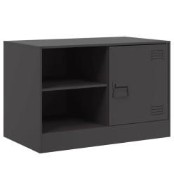 Meubles TV 2 pcs noir 67x39x44 cm acier