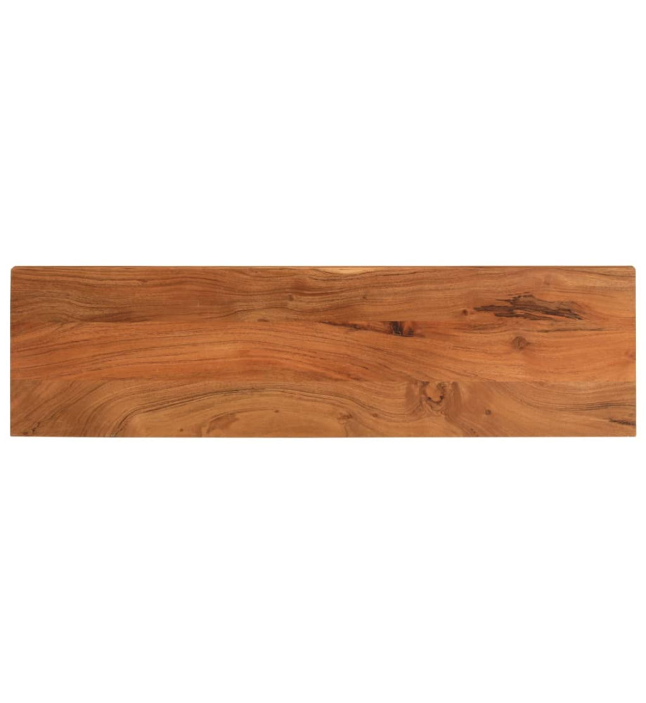 Dessus de table 100x20x2,5cm rectangulaire bois massif d'acacia