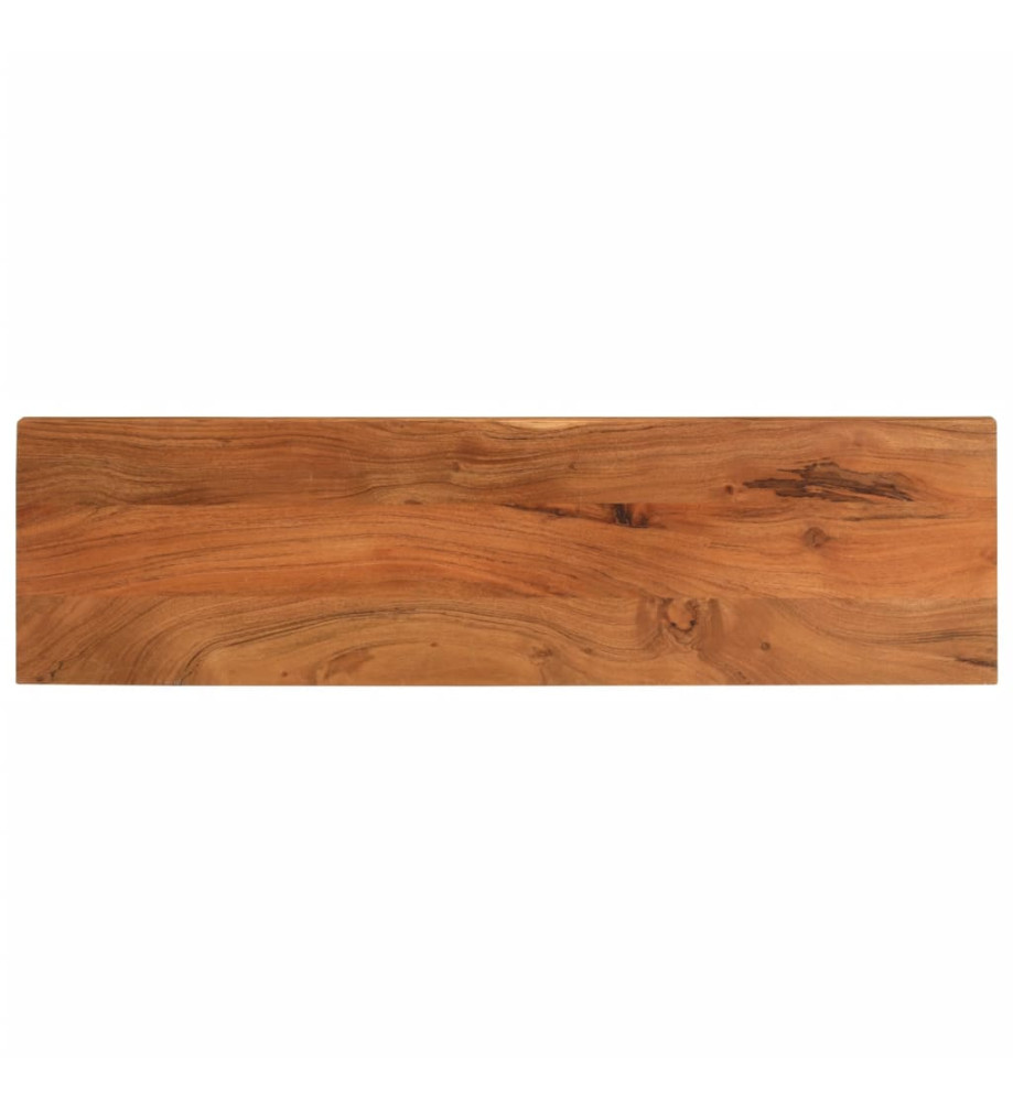 Dessus de table 100x40x2,5cm rectangulaire bois massif d'acacia