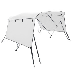 Toit bimini à 4 arceaux parois latérales 243x(230-244)x137 cm