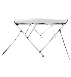 Toit bimini à 4 arceaux parois latérales 243x(230-244)x137 cm