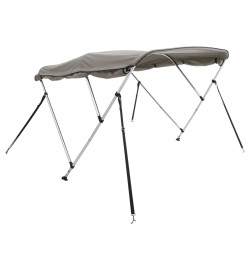 Toit bimini à 3 arceaux parois latérales 183x(137-152)x137 cm