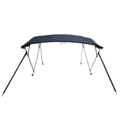 Toit bimini à 3 arceaux parois en maille 183x(154-167)x137 cm