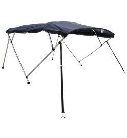 Toit bimini à 4 arceaux parois en maille 243x(230-244)x137 cm