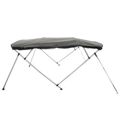 Toit bimini à 4 arceaux parois en maille 243x(200-213)x137 cm