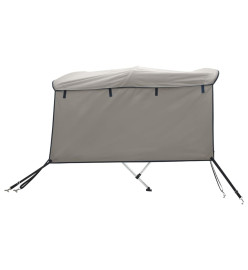 Toit bimini à 4 arceaux parois latérales 243x(170-182)x137 cm