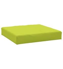 Coussin de palette vert vif 60x60x8 cm tissu oxford