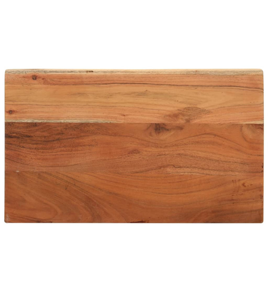 Dessus de table 50x40x3,8 cm rectangulaire bois massif d'acacia