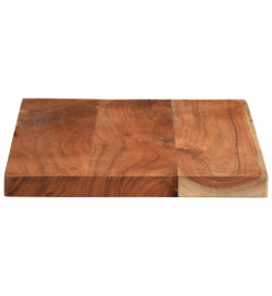 Dessus de table 50x30x3,8 cm rectangulaire bois massif d'acacia