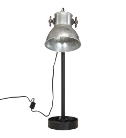 Lampe de bureau 25 W argent vintage 15x15x55 cm E27