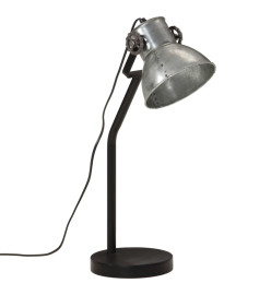 Lampe de bureau 25 W argent vintage 17x17x60 cm E27