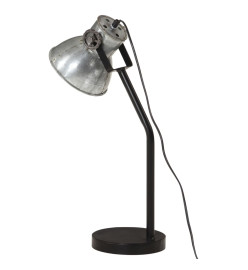 Lampe de bureau 25 W argent vintage 17x17x60 cm E27