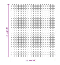 Tapis de sol de camping anthracite 2,5x2 m