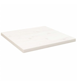 Dessus de table blanc 60x60x2,5 cm bois de pin massif