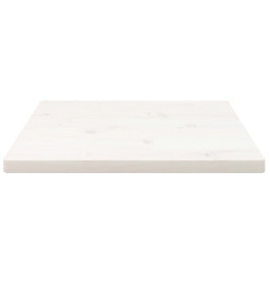 Dessus de table blanc 60x60x2,5 cm bois de pin massif